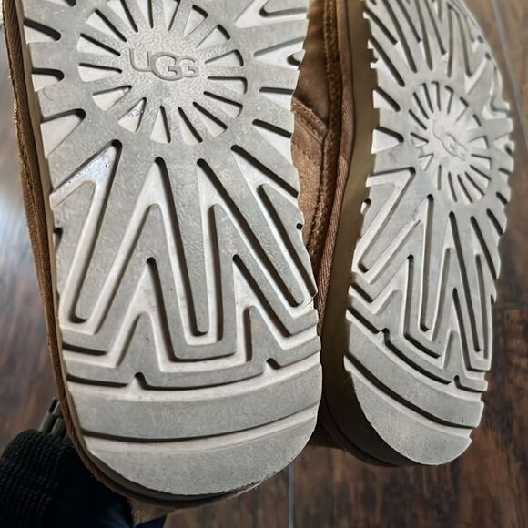 UGG NEUMEL CHESTNUT SUEDE/ SHEEPWOOL ANKLE BOOTS, WOMEN US 9 GUC - Picture 8 of 11